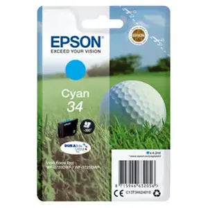 Comparateur de prix : Epson 34 - Balle de Golf Cartouche Cyan C13T34624010 (T3462)