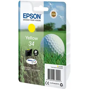 Comparateur de prix : Epson Golf ball Singlepack Yellow 34 DURABrite Ultra Ink, Encre