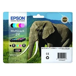 Comparateur de prix : Cartouche d'encre EPSON T2428 N/C/M/J/CC/MC Série Eléphant TU