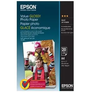 Epson Value Glossy A4 (C13S400035) - Papier photo glacé A4 (20 feuilles) pas cher