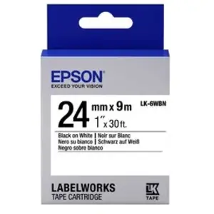 Comparateur de prix : Epson TAPE LK-6WBN STD BLK-/WHT 24/9
