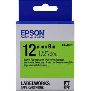 Epson Tape - Lk4gbf Fluor Blk/