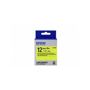 epson tape lk-4ybf fluor blk-/yell lk-4ybf black/yellow 12mm (9m) noir pas cher