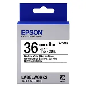 Epson LabelWorks LK Ruban-7wbn - Étiquettes - Noir sur blanc, c53s657006 pas cher