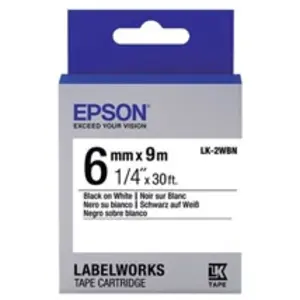Comparateur de prix : Epson LK cartouche de 2wbn Étiquettes Standard Noir/WE