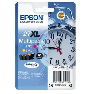 Comparateur de prix : Pack de Cartouche d'encre Epson Reveil 27 XL Cyan, Magenta et Jaune