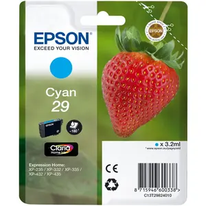 Comparateur de prix : Epson - Cartouche d'encre T2982 cyan - Fraise (C13T29824012)