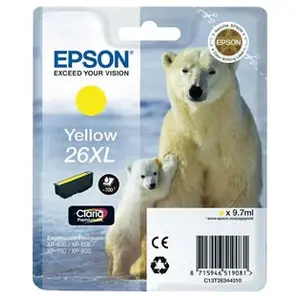 Epson 26XL - XL - jaune - original - cartouche d'encre pas cher