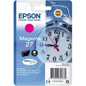 Comparateur de prix : Epson Alarm clock Cartouche "Réveil" 27 - Encre DURABrite Ultra M TU