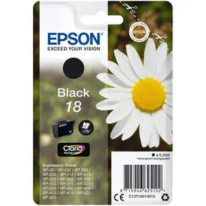 Comparateur de prix : Epson 18 (Pâquerette) T1801 - Cartouche d'encre Noir originale - 5.2 ml