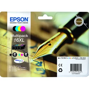 Comparateur de prix : Epson Multipack 16 XL (BK/C/M/J) "Stylo à plume"