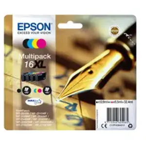 Comparateur de prix : EPSON Cartouche 16XL - Noir et tricolore - 32.4ml TU