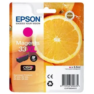 Comparateur de prix : EPSON Cartouche d'encre T3363 XL Magenta - Oranges (C13T33634012)
