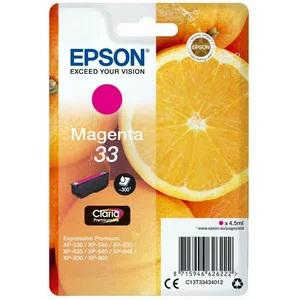 Comparateur de prix : Cartouche d'encre EPSON T3343 Magenta Premium Série Orange TU