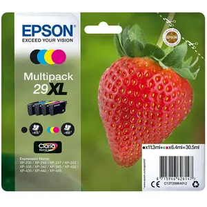 Comparateur de prix : Epson Strawberry Multipack "Fraise" 29XL - Encre Claria Home N,C,M,J