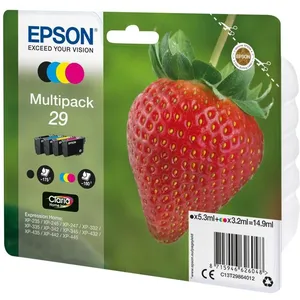 Comparateur de prix : Pack de Cartouche d'encre Epson Fraise 29 Noir, Cyan, Magenta et Jaune