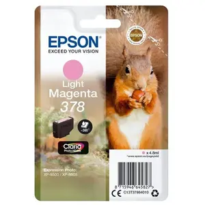 Comparateur de prix : Epson Squirrel Singlepack Light Magenta 378 Claria Photo HD Ink TU
