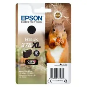 Comparateur de prix : Cartouche d'encre EPSON 378 Noir XL Série Ecureuil TU
