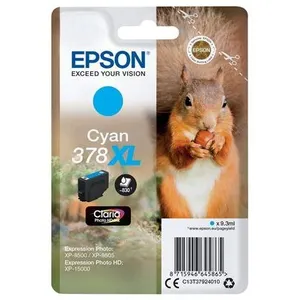 Comparateur de prix : Epson - 378XL Cyan Ink Cartridge (With Security) (C13T37924020)