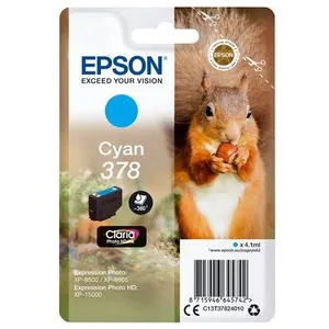 Comparateur de prix : Epson - 378 Cyan Ink Cartridge (with security) (C13T37824020)