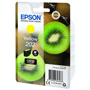 Comparateur de prix : Epson - 202 Yellow Ink Cartridge sec (C13T02F44020)