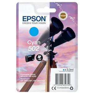 Comparateur de prix : Epson 502 - Jumelles Cartouche Cyan C13T02V24010 (T02V2)