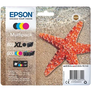 Comparateur de prix : EPSON 603 BK XL C/M/Y CARTOUCHE D'ENCRE Multipack - C13T03A94020