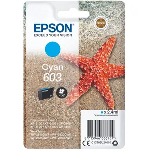 Comparateur de prix : Cartouche d'encre EPSON 603 Cyan Etoile de Mer TU