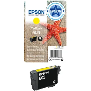 Comparateur de prix : EPSON Cartouche d'encre 603 Jaune - Etoile de mer (C13T03U44010)