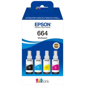 Comparateur de prix : Cartouche d'encre Ecotank Bouteille Serie 664 - 4 Couleurs Epson