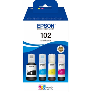 Comparateur de prix : Bouteilles D'encre Epson Multipack 102 Ecotank (noir, Cyan, Magenta, Jaune)