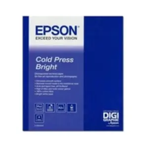 Epson Fine Art Cold Press Bright - papier chiffon coton lisse recto ve...