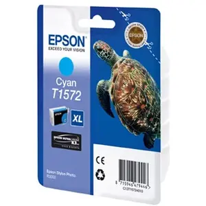 Conso imprimantes - EPSON - Série Tortue - Cyan - T1572 C13T15724010 pas cher