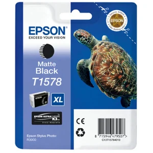 Cartouche d'encre Epson T1578 XL Tortue - Noir Mat pas cher