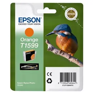 Comparateur de prix : Epson T1599 Cartouche d'encre d'origine pour Stylus Photo R2000 Orange