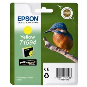 Comparateur de prix : Epson T1594 Cartouche d'encre d'origine pour Stylus Photo R2000 Jaune