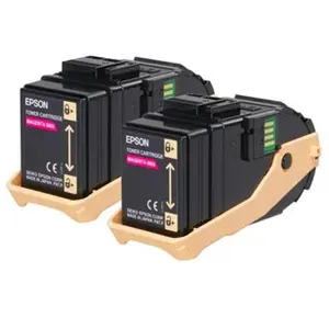 Epson AL-C9300N Double Pack cartouche de toner d'origine magenta 7500 pages x2 pas cher