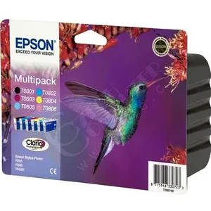 Comparateur de prix : EPSON T0807 CARTOUCHE D'ENCRE BK/C/M/Y/LC/LM Multipack - C13T08074021