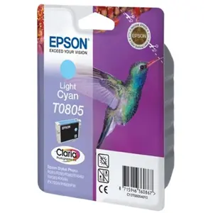 Comparateur de prix : Epson - Cartouche d'encre T0805 Cyan clair - Colibri (C13T08054011)