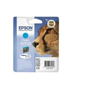 Epson MM T0712 - Cyan - original - cartouche d'encre - pour Stylus DX9400, SX115, SX210, SX215, SX218, SX415, SX515, SX610; Stylus Office BX310, BX610 pas cher