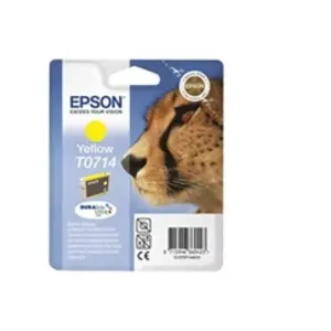 Epson MM T0714 - Jaune - original - cartouche d'encre - pour Stylus DX9400, SX115, SX210, SX215, SX218, SX415, SX515, SX610; Stylus Office BX310, BX610 pas cher