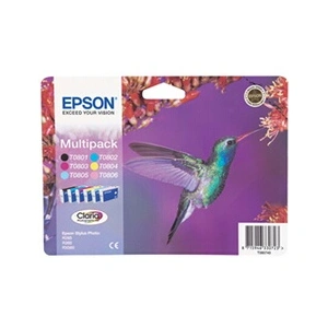 Comparateur de prix : Cartouche Epson T080740 - Pack de 6 cartouches d'encre