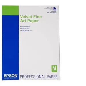 Epson Fine Art Velvet - Velours - A2 (420 x 594 mm) 25 feuille(s) papier pour beaux arts - pour SureColor P5000, P800, SC-P10000, P20000, P5000, P7500, P900, P9500 pas cher