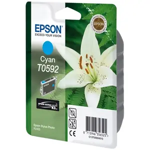 Epson Cartouche d'encre d'origine Cyan Amazon Dash Replenishment est prêt