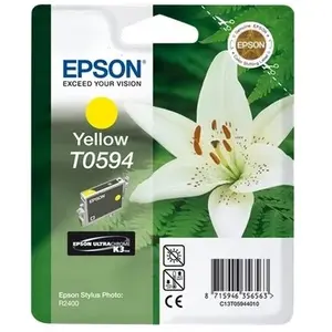 Comparateur de prix : Epson T0594 Cartouche d'encre d'origine R2400 Jaune Amazon Dash Replenishment est prêt