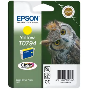 Cartouche d'encre Epson T0794 Jaune série Chouette pas cher