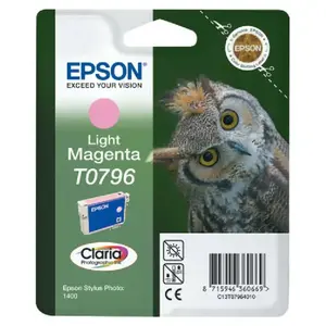 Epson T0796 Cartouche d'encre pour imprimante Stylus Photo 1400 (Magenta Clair)