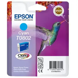 Epson Encre Originale Photo RX265/360/585/560 Cyan (C13T08024010) pas cher