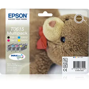 Comparateur de prix : Cartouche d'encre EPSON T0615 N/C/M/J série ourson TU