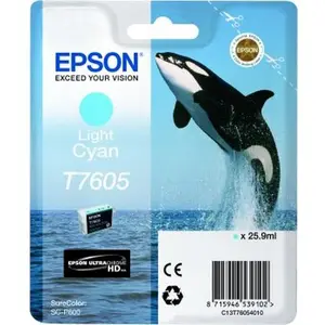 Comparateur de prix : Epson - Cartouche d'encre T7605 Cyan clair - Orque (C13T76054010)